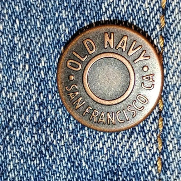 Old Navy Women's Long  Sleeve Button Down Blue Denim Jean Jacket Size Small - Picture 15 of 15